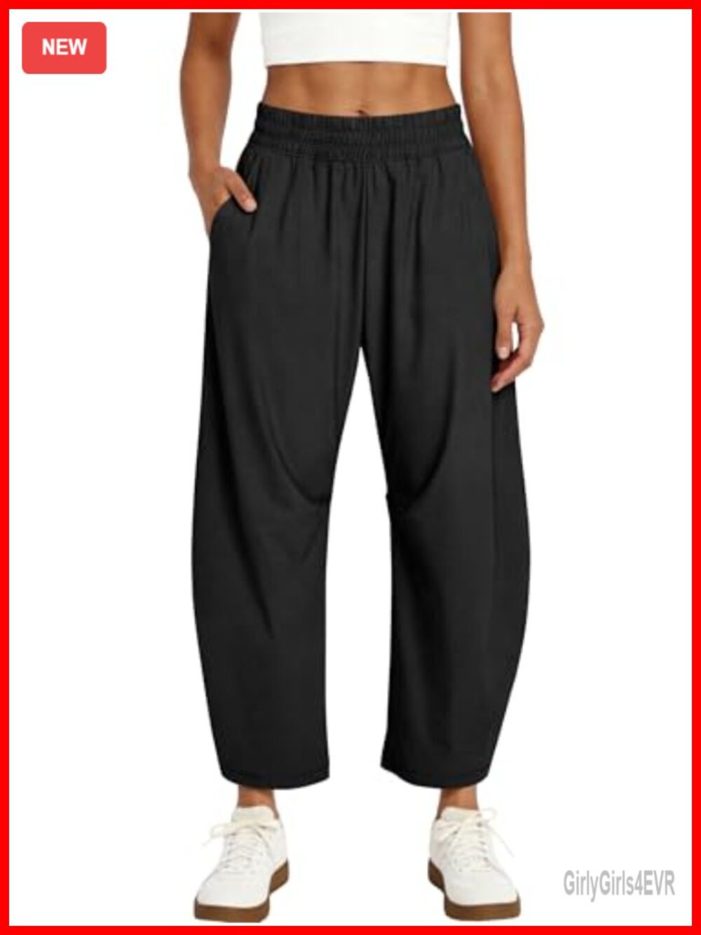 Womens Wide Leg Barrel Athletic Pants High Waisted Quick Dry